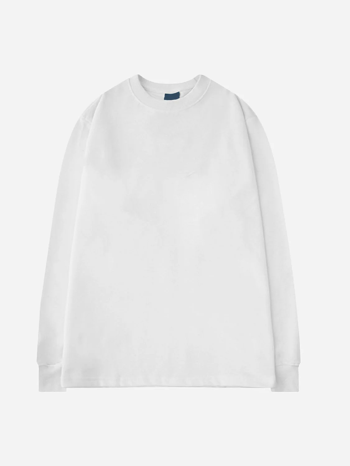 Crew Neck Inner Wear Loose Solid Color Long-sleeved T-shirt - Image 10