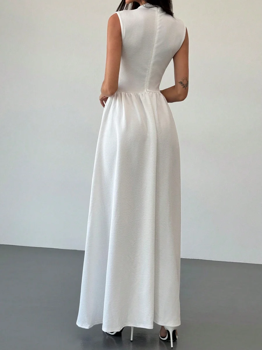 Color-blocked Splicing Parties Maxi Dresses - Image 7