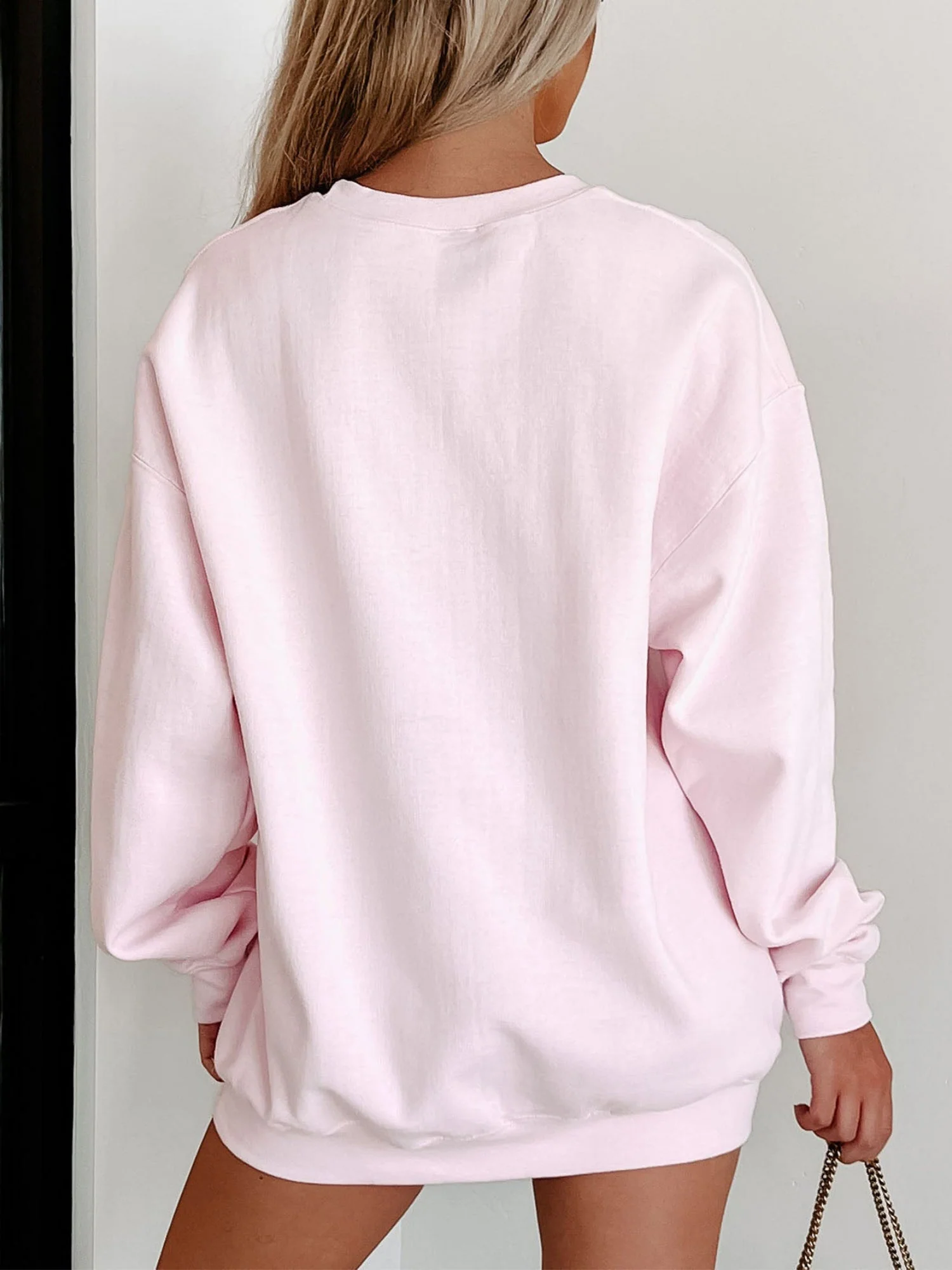 Pink Bow Sequins And Glitter Valentine's Day Sweatshirts&Hoodies - Image 7