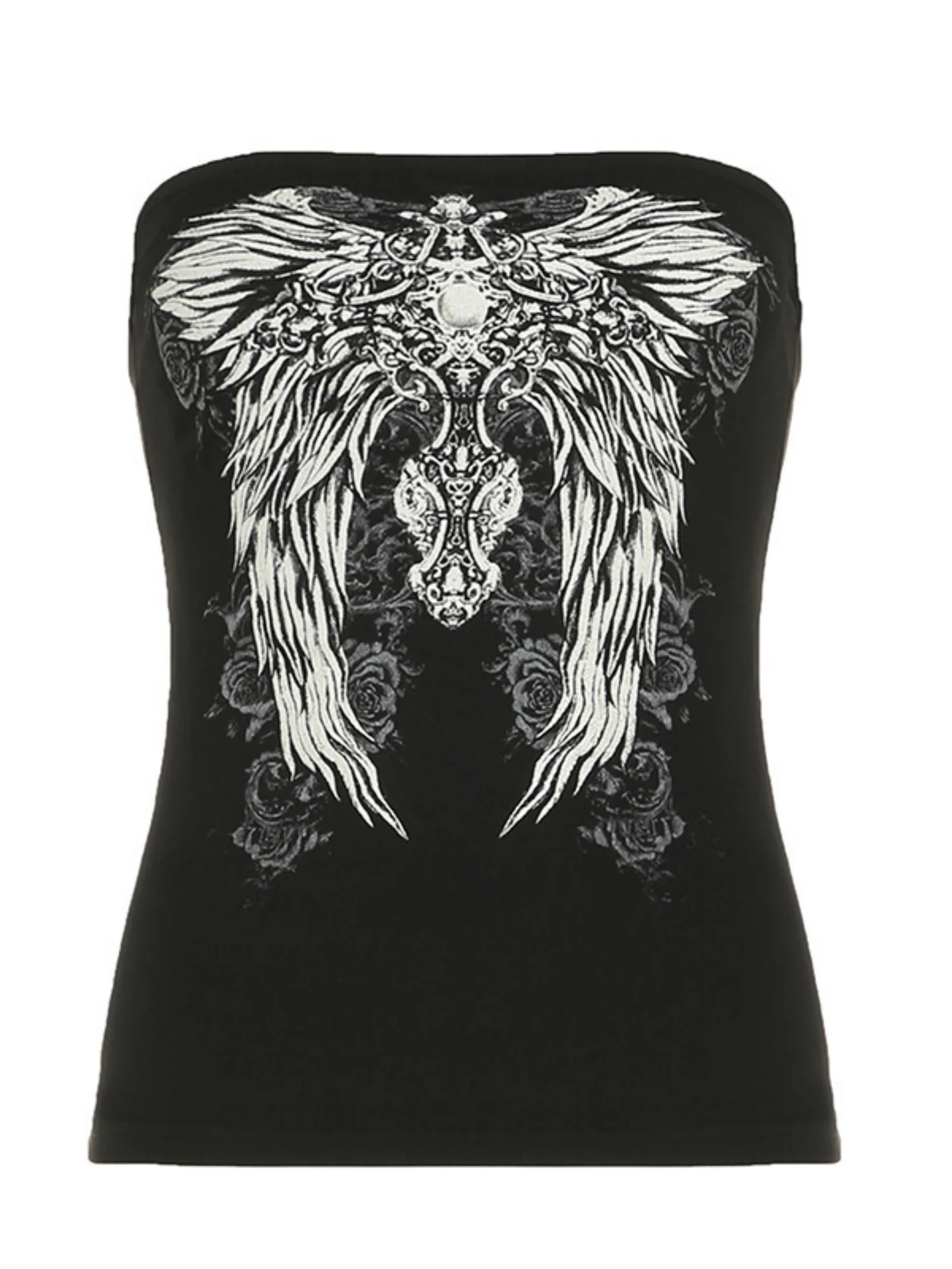 Wing Print Strapless - Image 5
