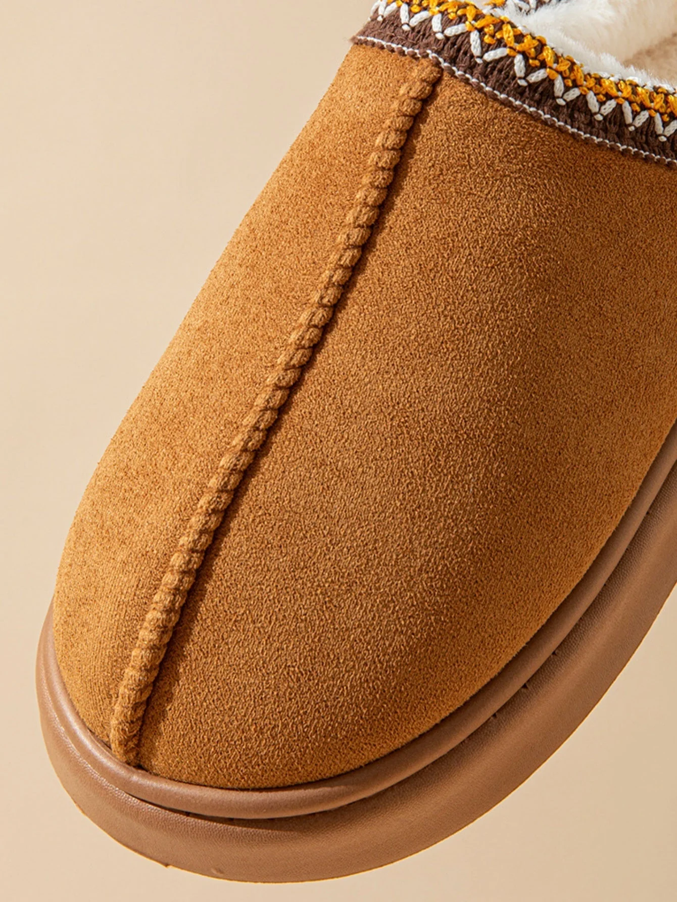 Solid Color Stitching Thick-soled Slippers - Image 8