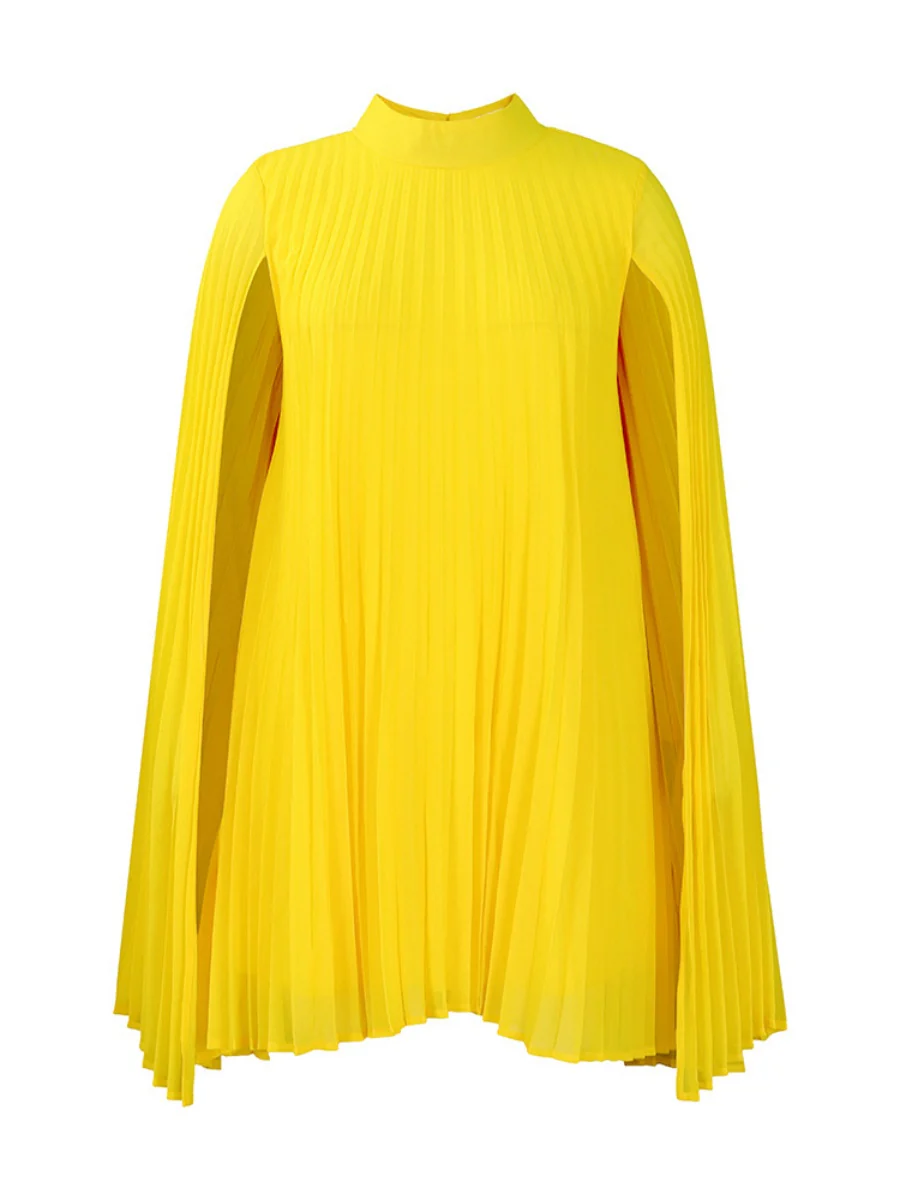 Chiffon Hood Cloak Batwing Sleeves Mini&Short Dresses - Image 23