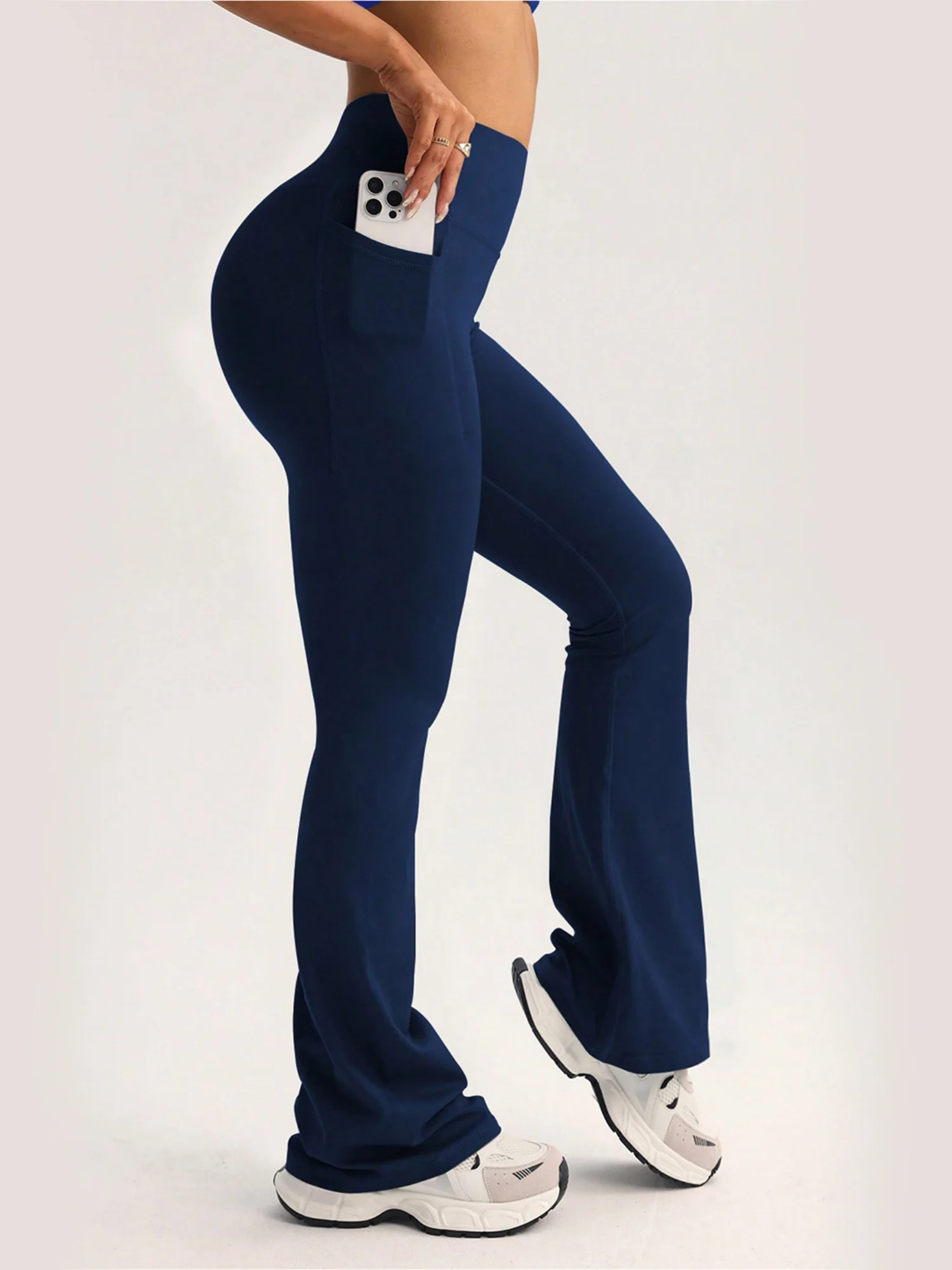 High-waisted Hip Lift Exercise And Fitness Yoga Flared Trousers - Image 8