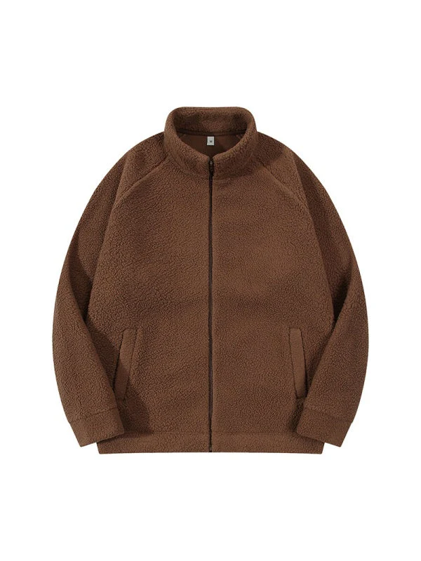 Fleece Plush Thickening Stand Collar Jackets - Image 3