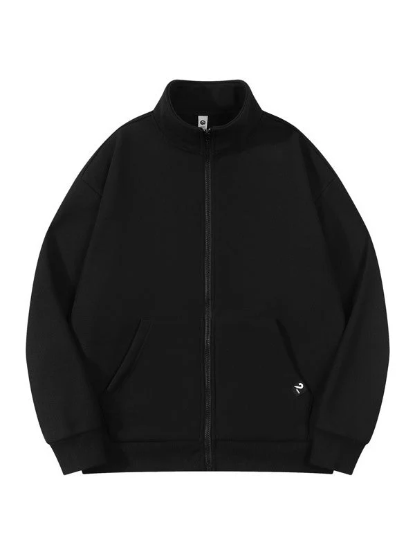 Thickening Fleece Keep Warm Stand Collar Zipper Jackets - Image 2