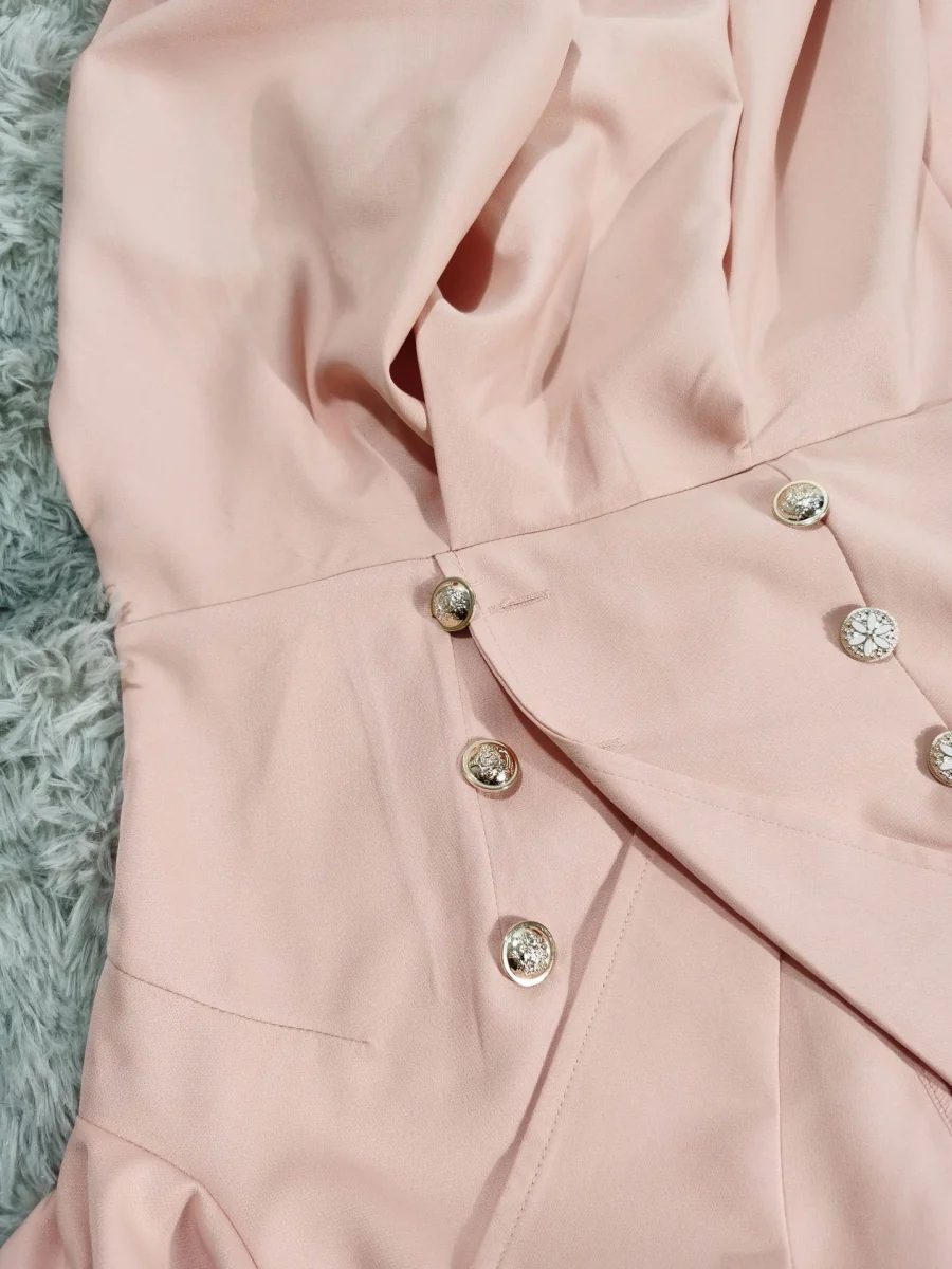 Lapel Trench Dress Commuting Grace Midi Dresses - Image 7