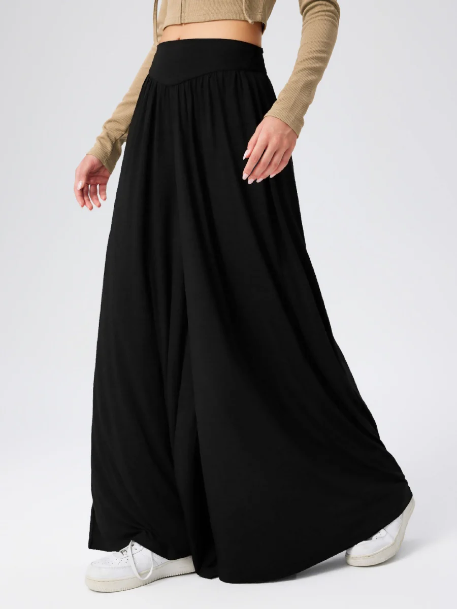Loose-fit Culottes Pants Wide-leg Pants Drape Skirts - Image 4