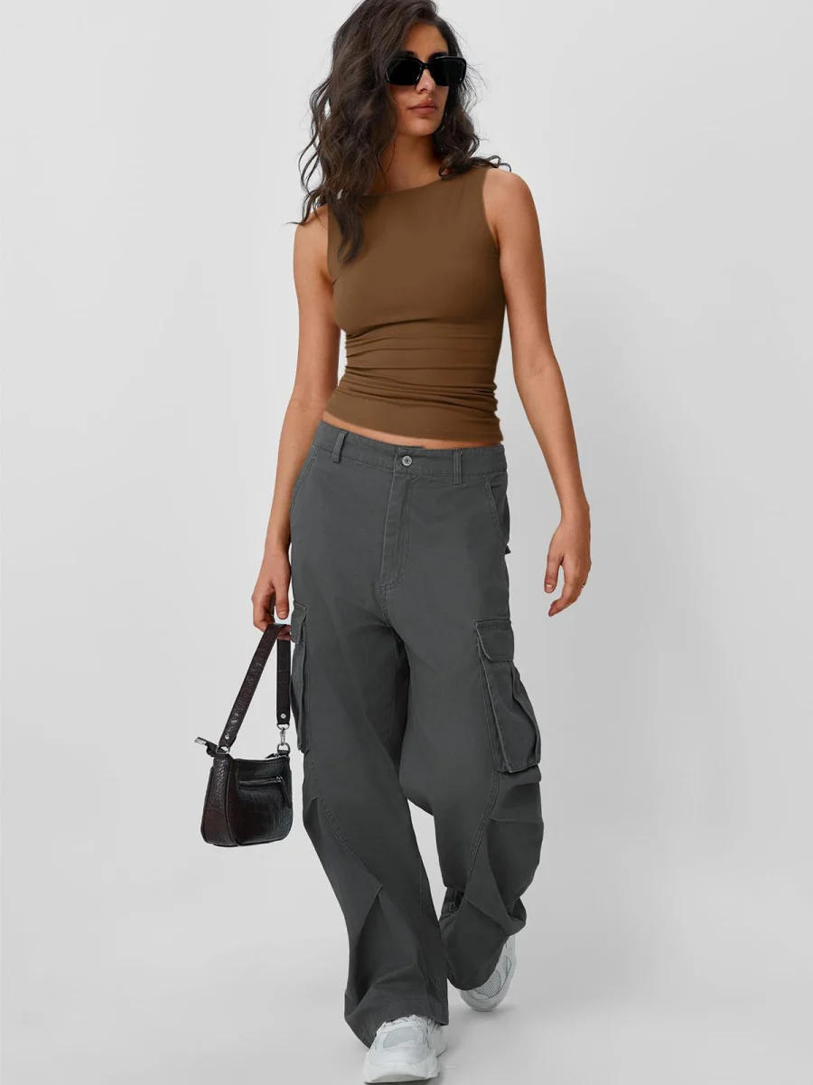 Slim-fit Base Layer Shirt Tank Tops - Image 15