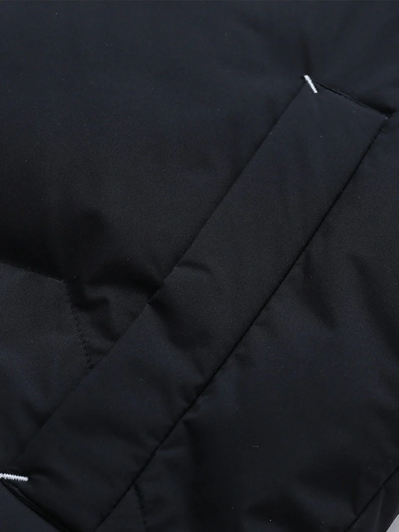 Solid Thermal Insulated Winter Puffer Jacket - Image 4