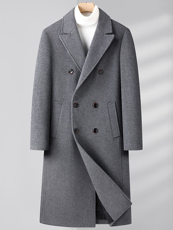 Double-breasted Long Coat - Image 6