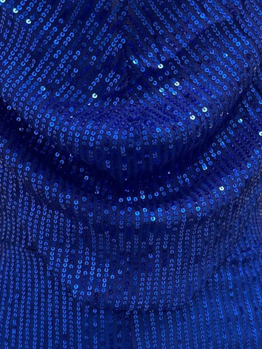 Sleeveless Halter Sequined Jumpsuit - Image 9