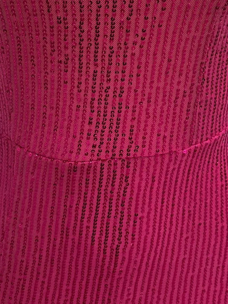 Slit Sequined Halter Neck Maxi Dresses - Image 10