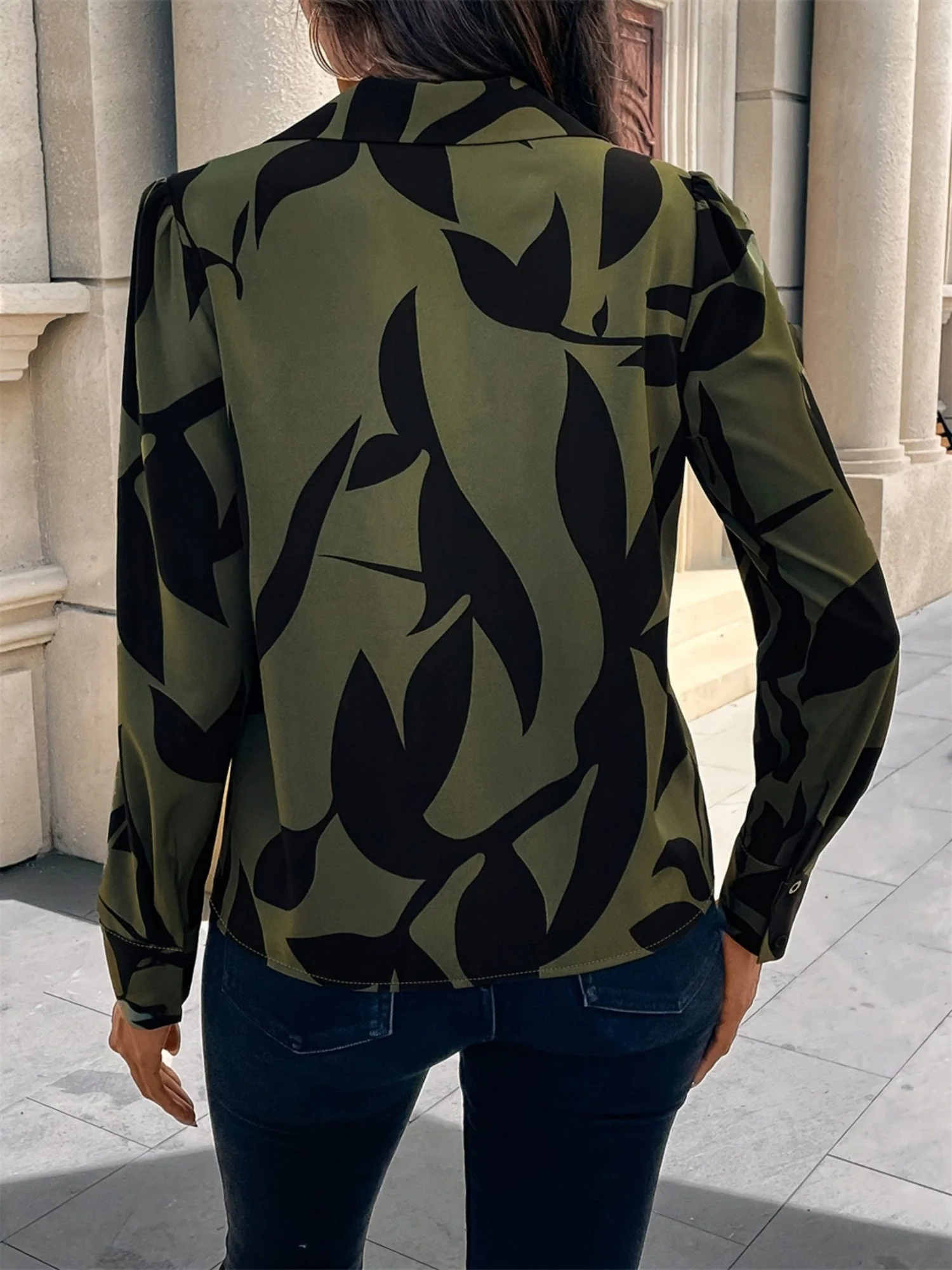 Printed Long Sleeves Blouse - Image 5
