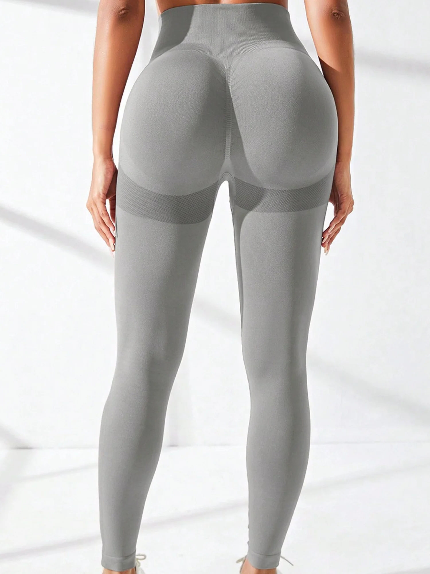 Seamless Exercise Yoga Fitness High-waisted, Tummy-flattening Elastic Pants - Image 11