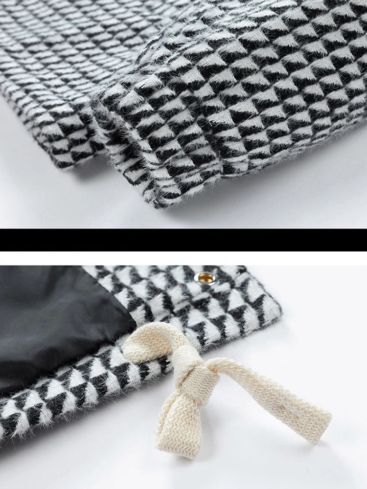 Color-Block Plaid Notch-Collar Jacket - Image 4