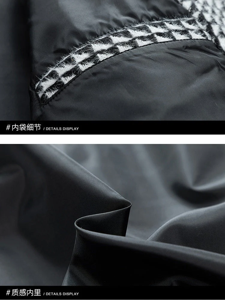 Color-Block Plaid Notch-Collar Jacket - Image 5