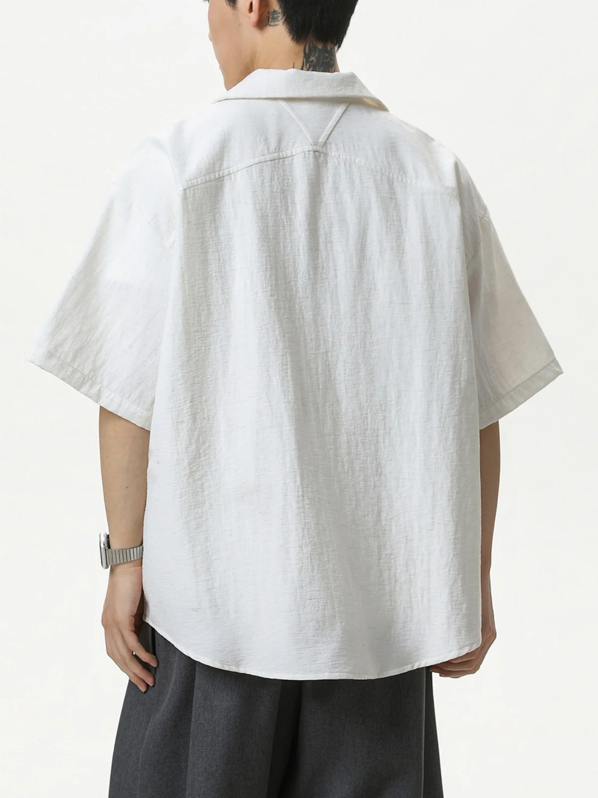 Cuban Territory Lightweight Breathable Linen Texture Shirts - Image 2