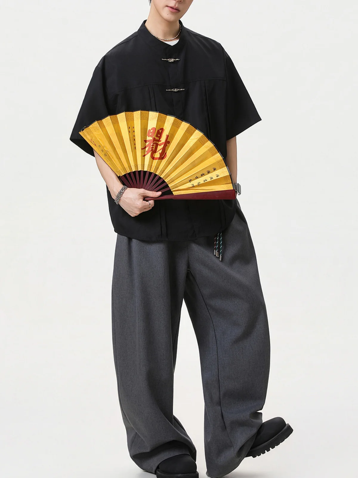 New Chinese Style Chinese Knot Tang Suit Shirts - Image 4