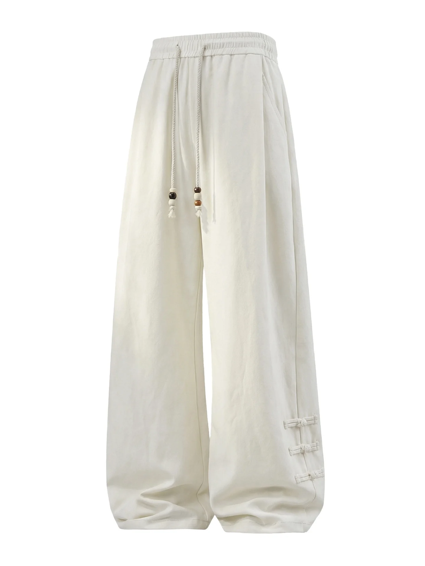 New Chinese Style Chinese Knot Design Loose-fit Pants - Image 6
