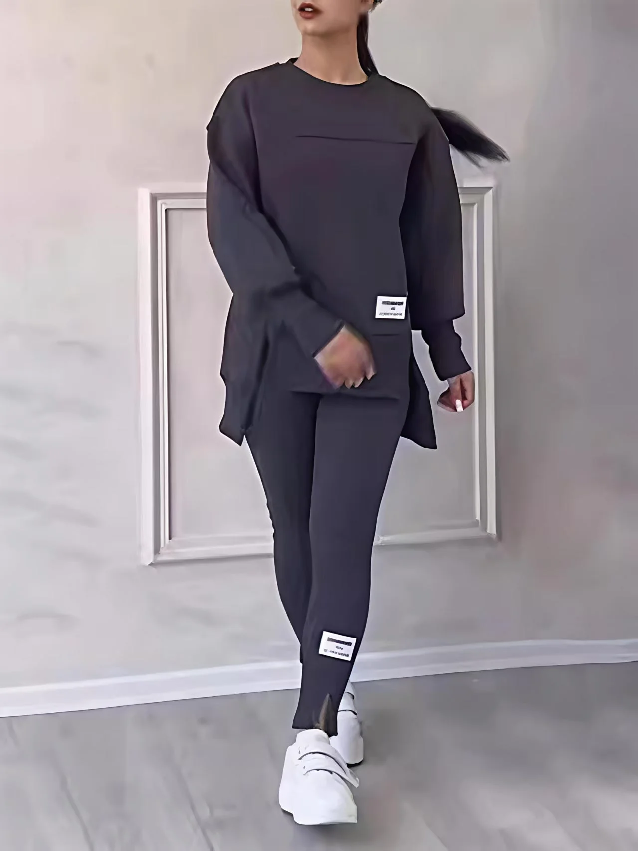 Sweatshirts Pants Sports Leisure 2-piece Sets - Image 6