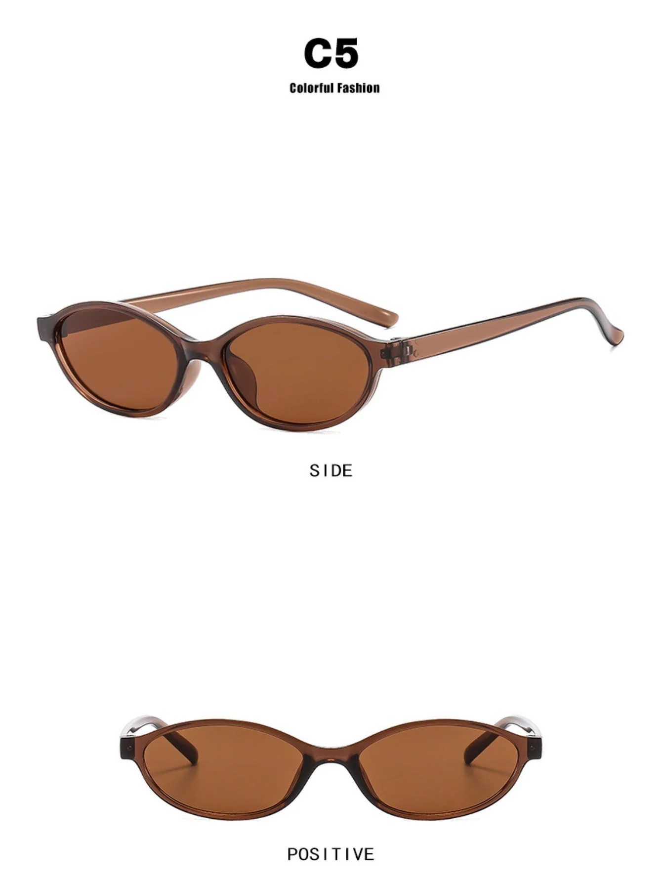 Stylish Oval-framed Sunglasses - Image 13