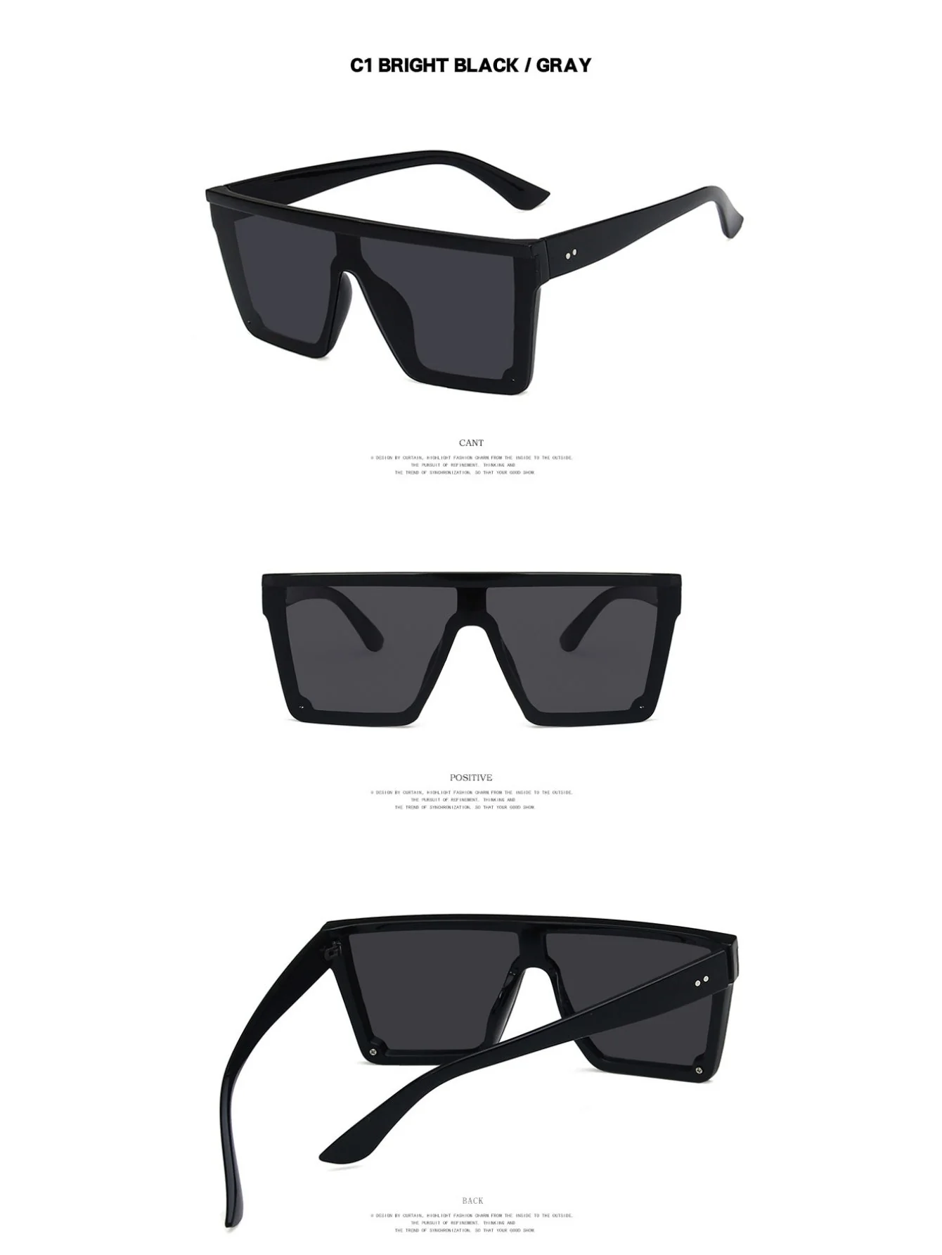 Trendy Oversized Sunglasses - Image 6