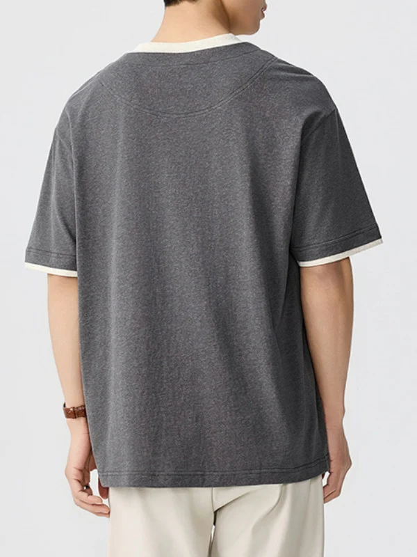 Layered-look Breathable Loose-fit T-shirts - Image 3