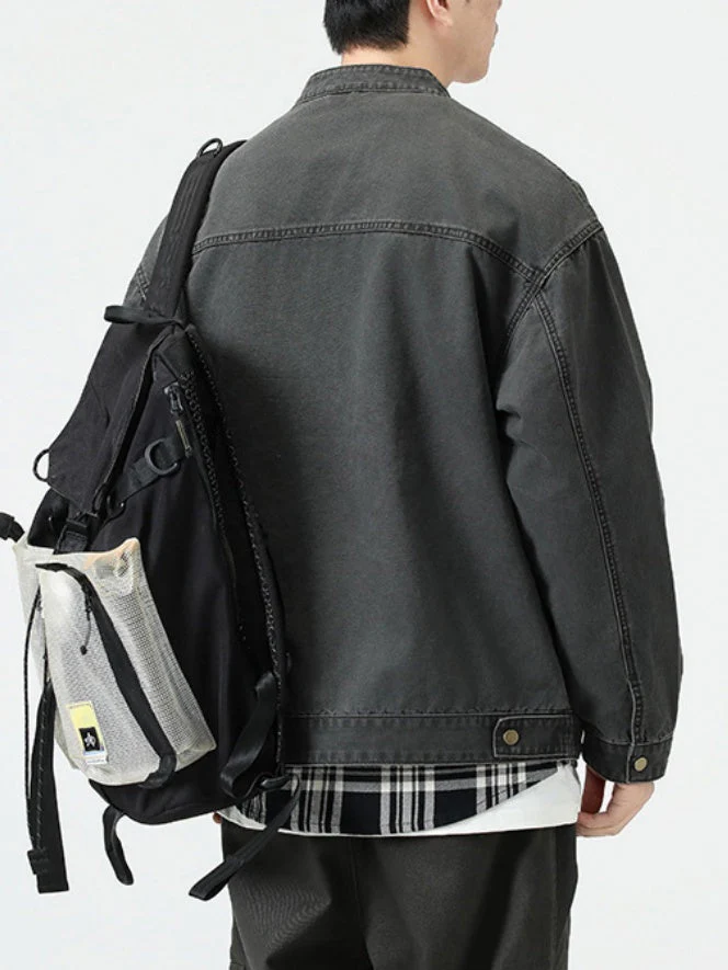 Retro Loose-fit Denim Jacket - Image 2