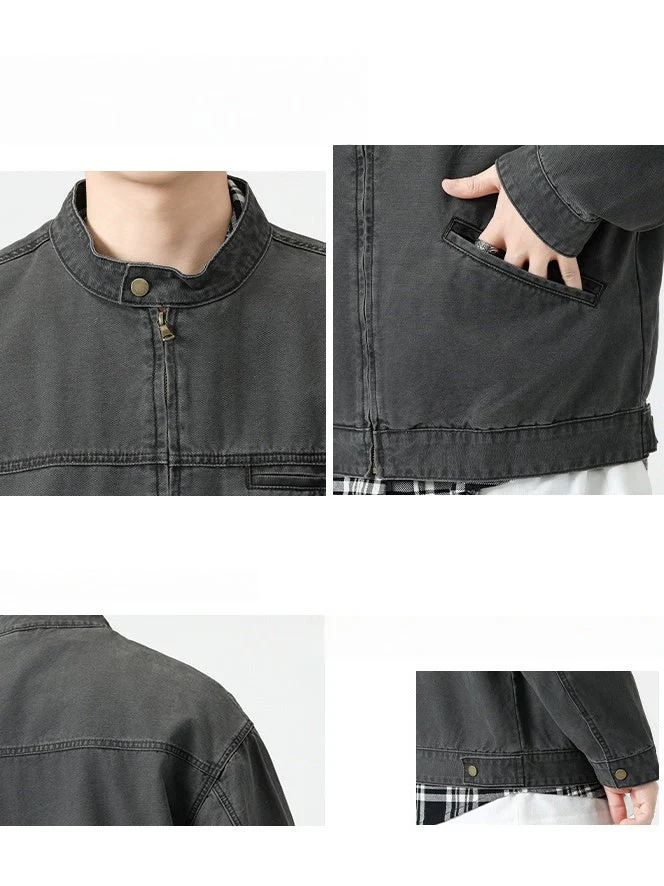 Retro Loose-fit Denim Jacket - Image 4