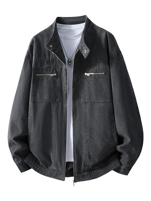 Retro Harrington Distressed Locomotive Tooling Jackets - Image 5