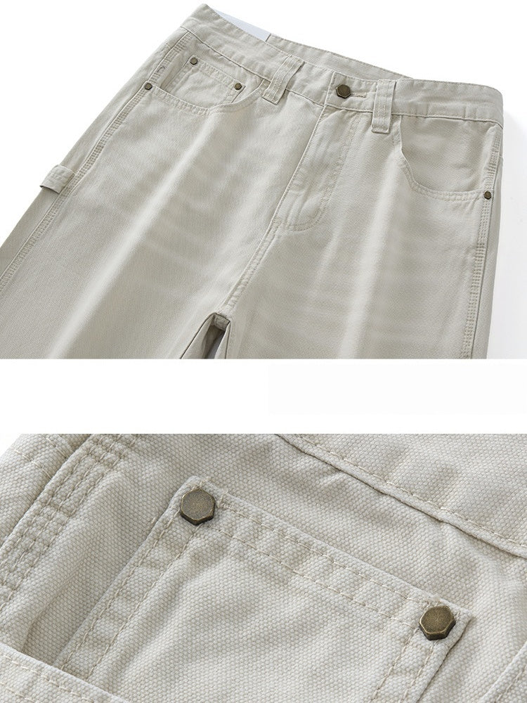 Retro Washed Loose-fit Straight-fit Cleanfit Jeans - Image 4