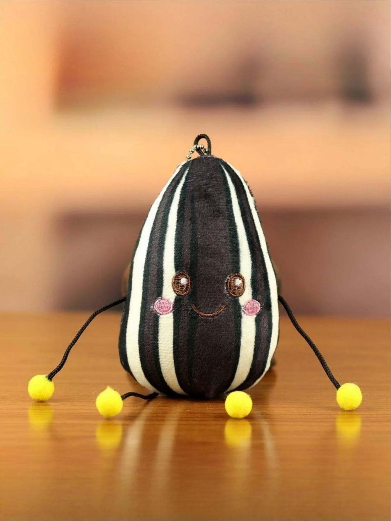 Plush Sunflower Seed Doll Keychain - Image 3