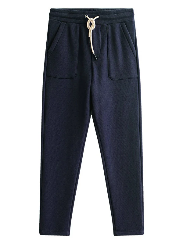 Simple Drawstring Straight-fit Sports Pants - Image 12