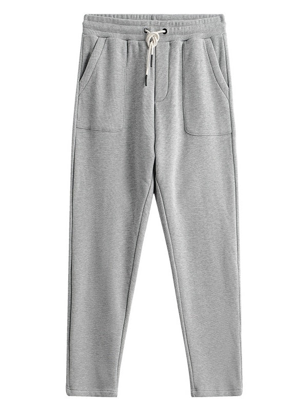 Simple Drawstring Straight-fit Sports Pants - Image 14
