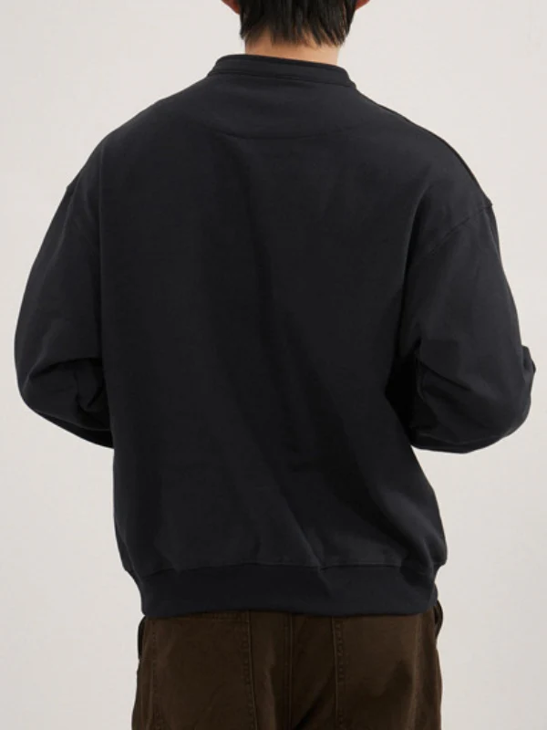 Retro Loose-fit Boxy Half Zipper Sweatshirts&Hoodies - Image 3