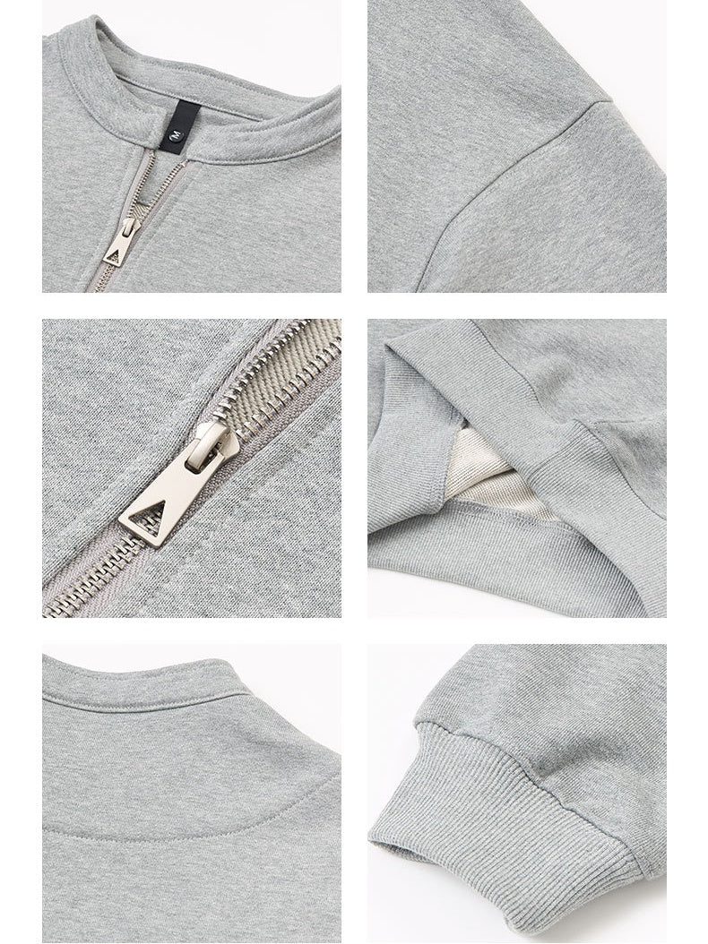 Retro Loose-fit Boxy Half Zipper Sweatshirts&Hoodies - Image 7