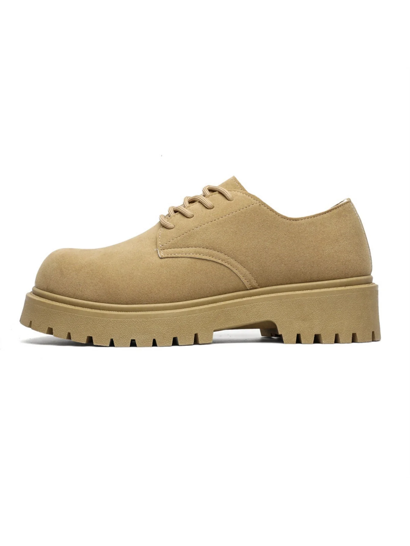 Suede Platform Derby Work Shoes - Image 8