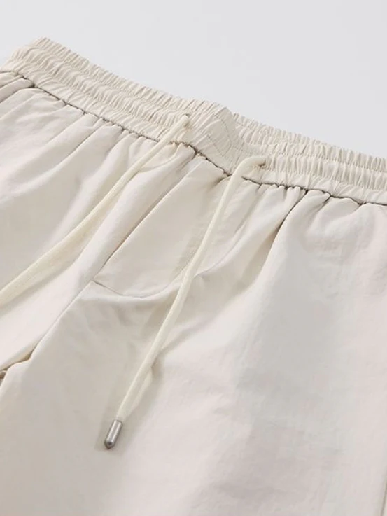 Loose-fit Straight-fit Cooling Sensation Wide-leg Pants - Image 4