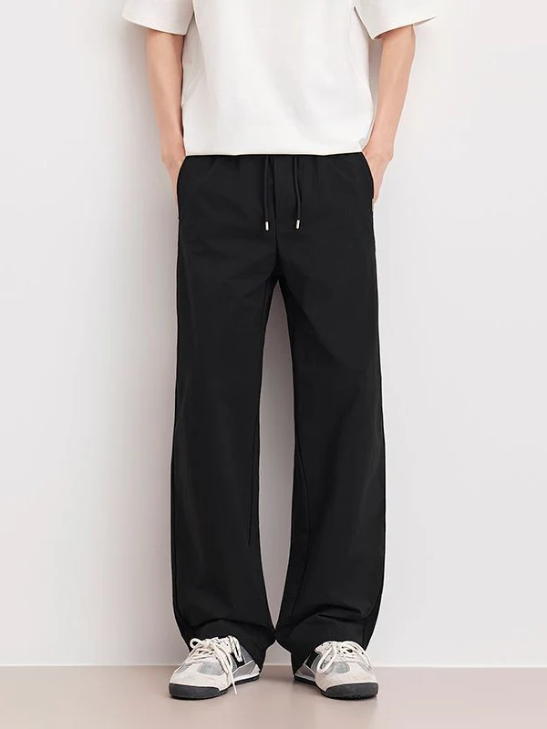 Loose-fit Straight-fit Cooling Sensation Wide-leg Pants - Image 7