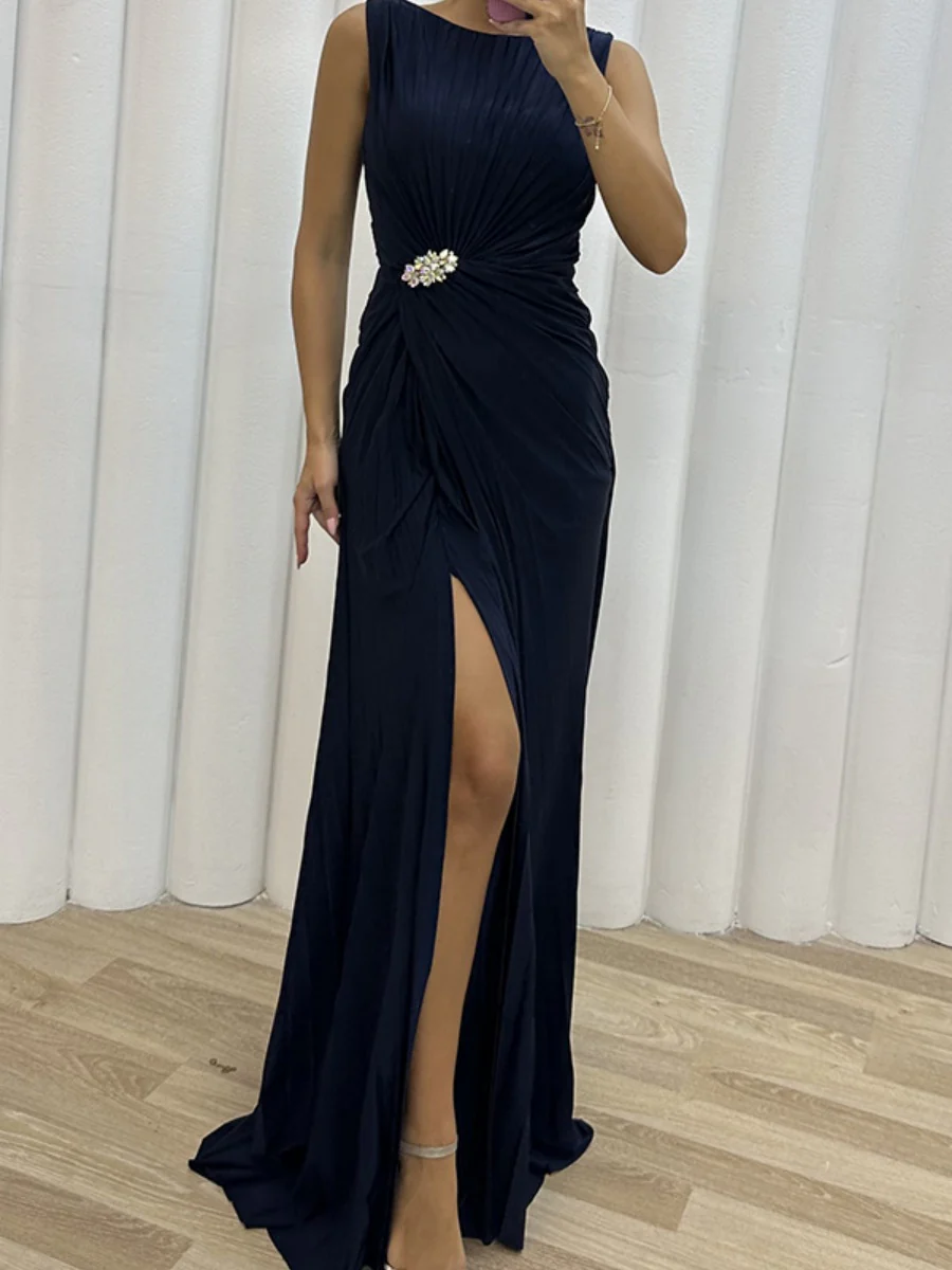 Crimp Slits Parties Maxi Dresses - Image 10