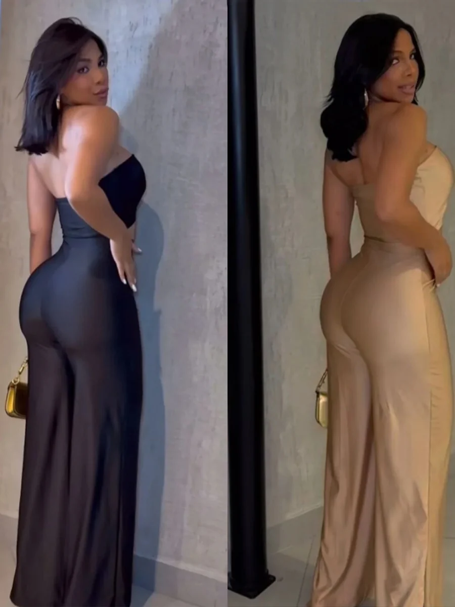 Navel Tube Top Jumpsuits - Image 2