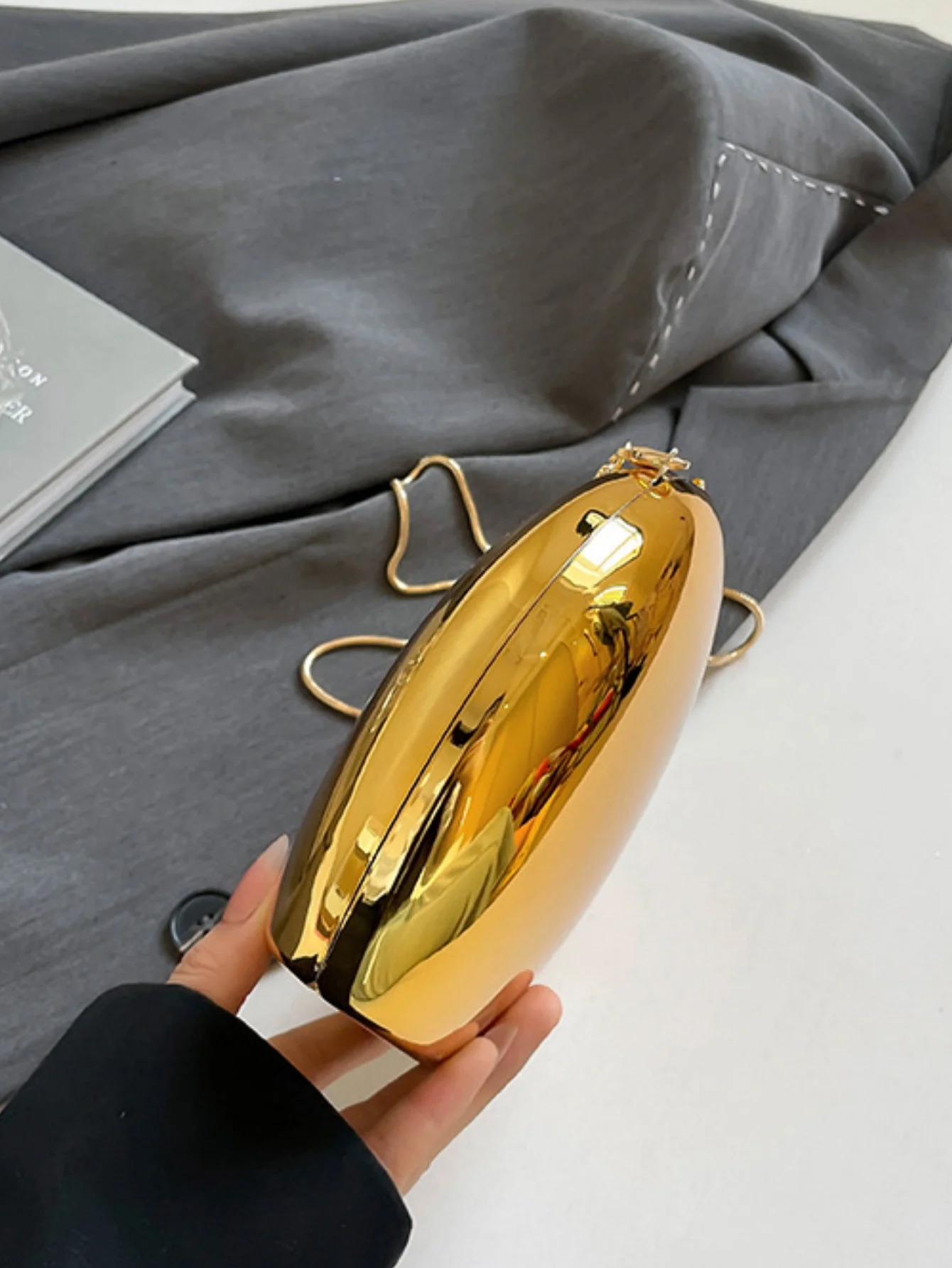 Mirrored Acrylic Evening Fashion Shoulder/Crossbody Bag - Image 32