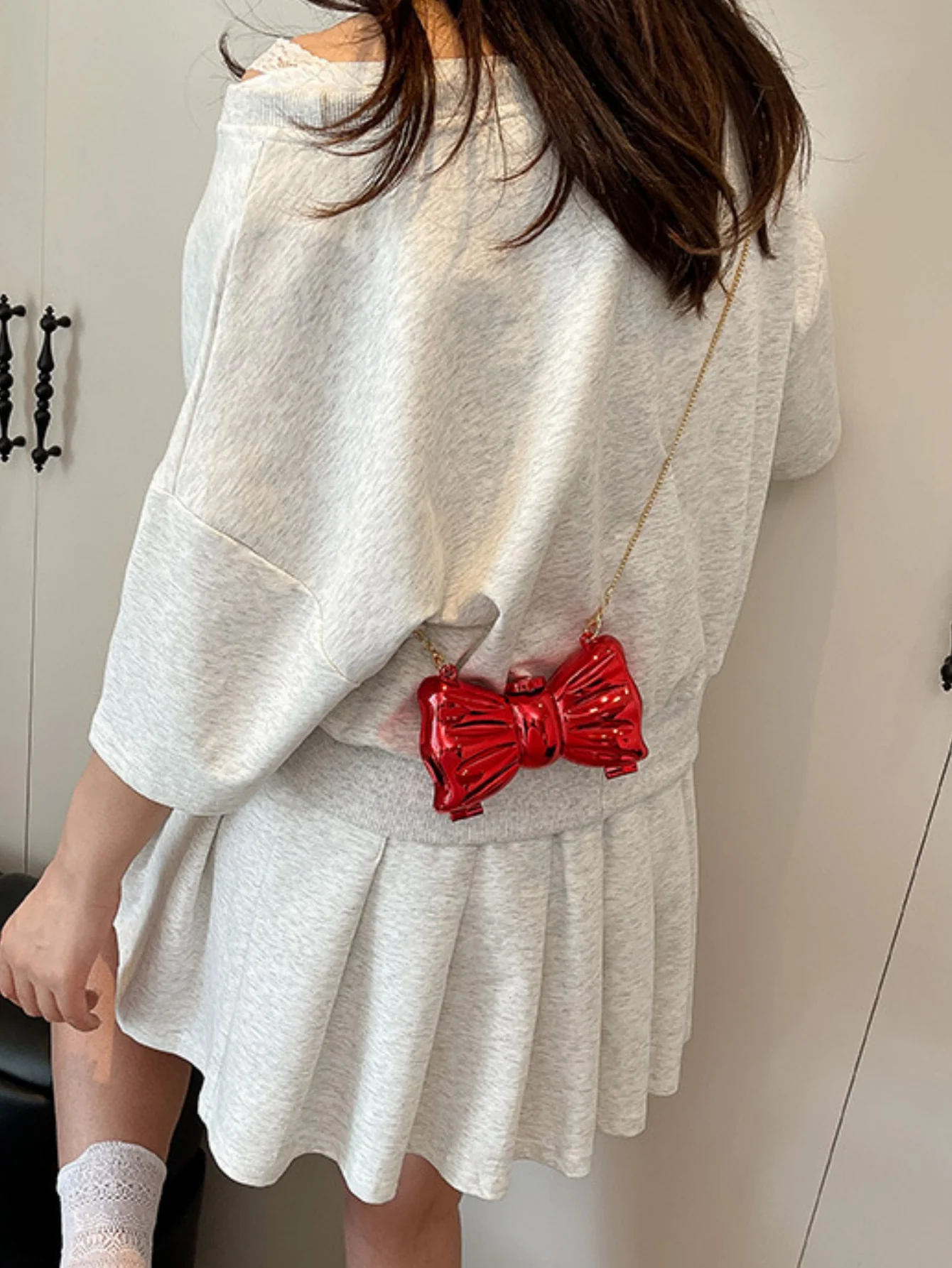Miniature Bow Evening Chain Shoulder/crossbody Bag - Image 8
