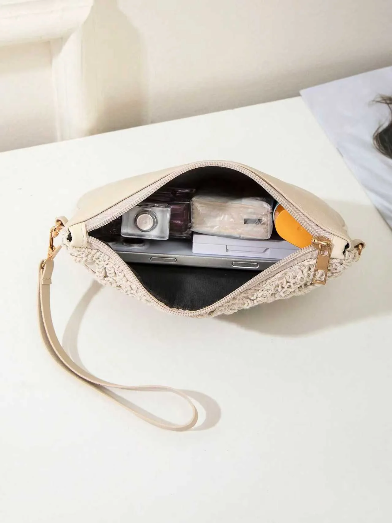 Vacation Lace Cutout Crossbody Bag - Image 10