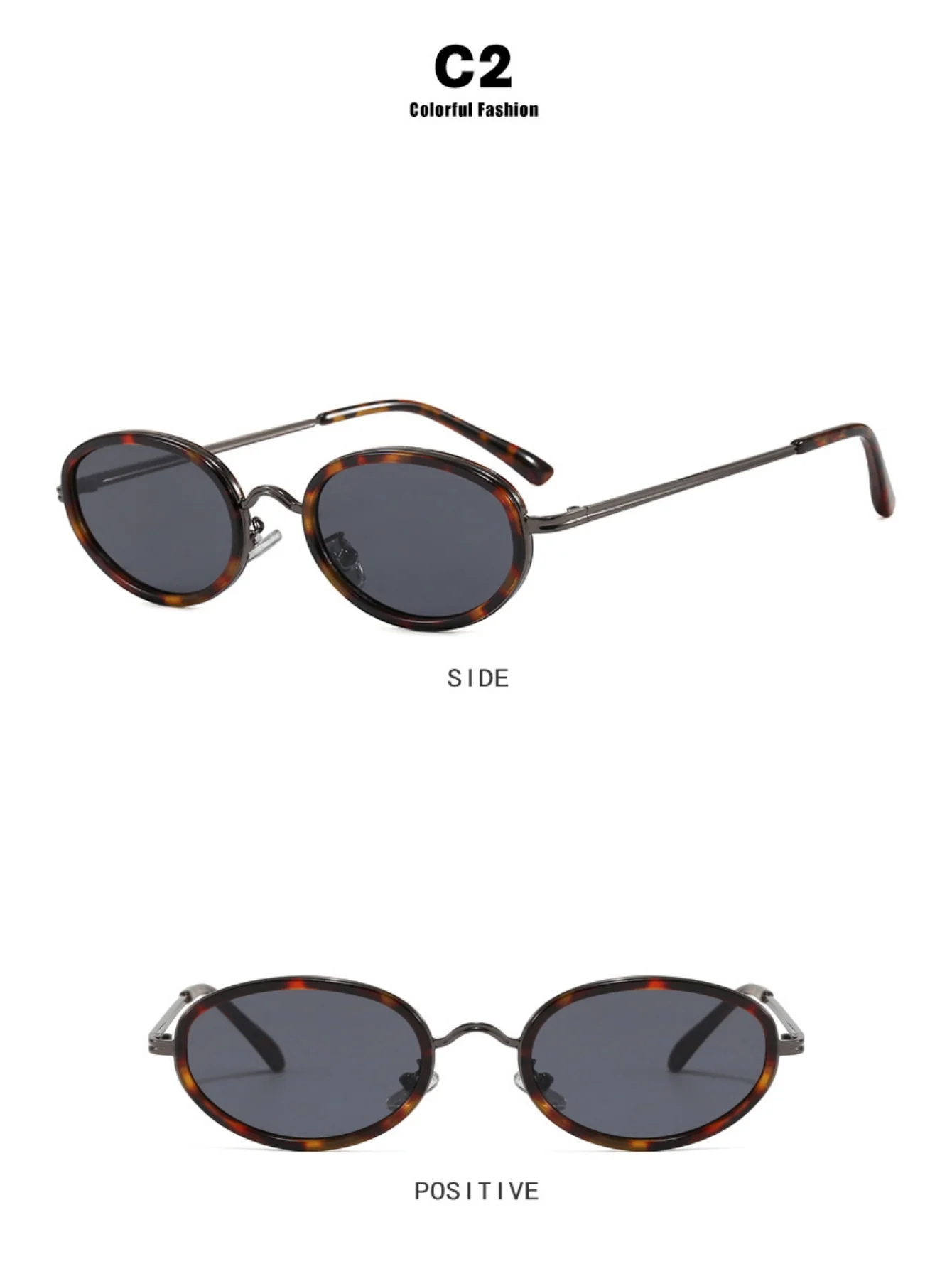 Full-frame Oval Sunglasses - Image 7