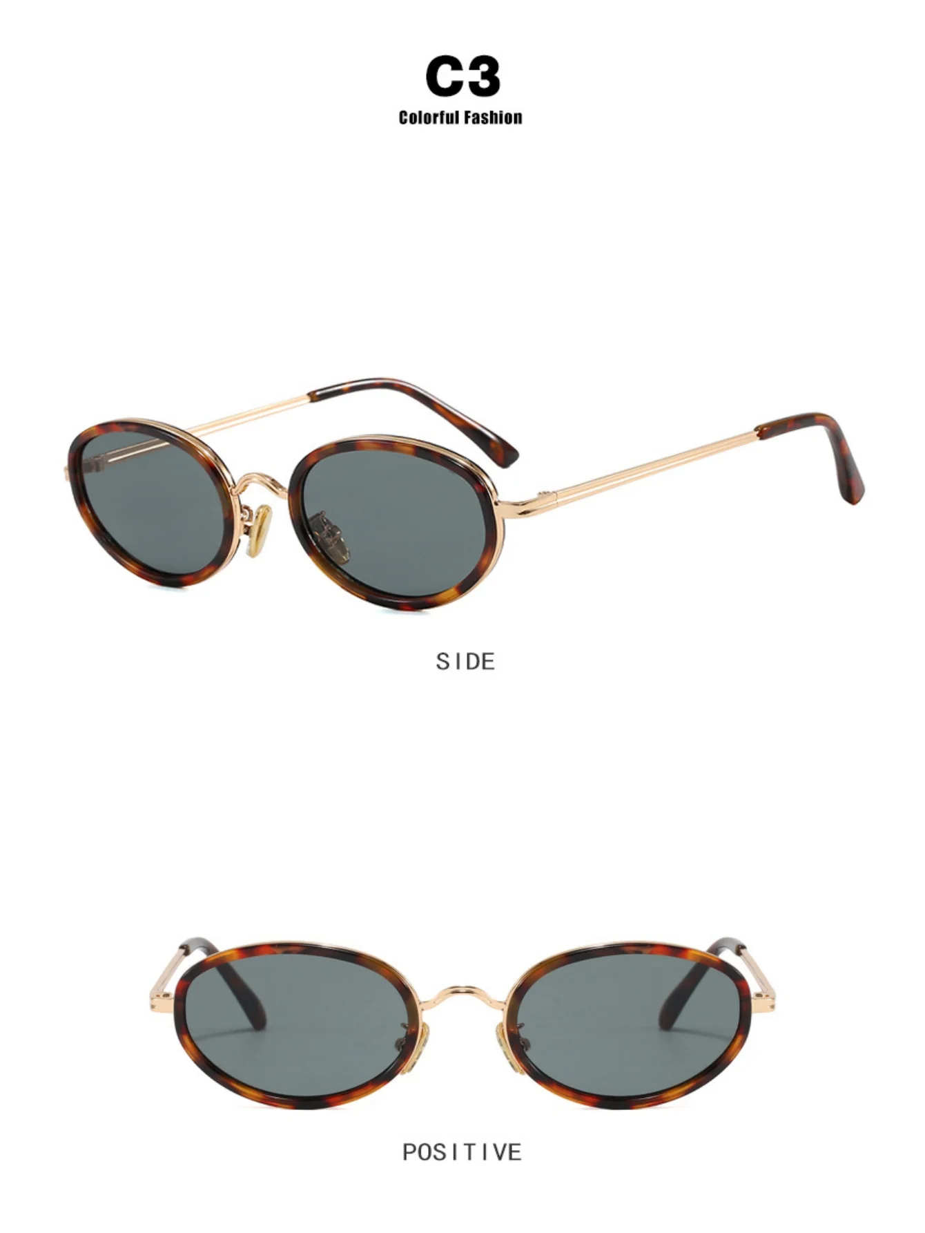 Full-frame Oval Sunglasses - Image 9
