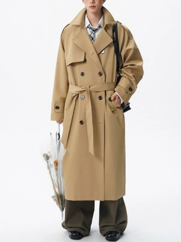 Longline Loose-fit Trench Coats - Image 3