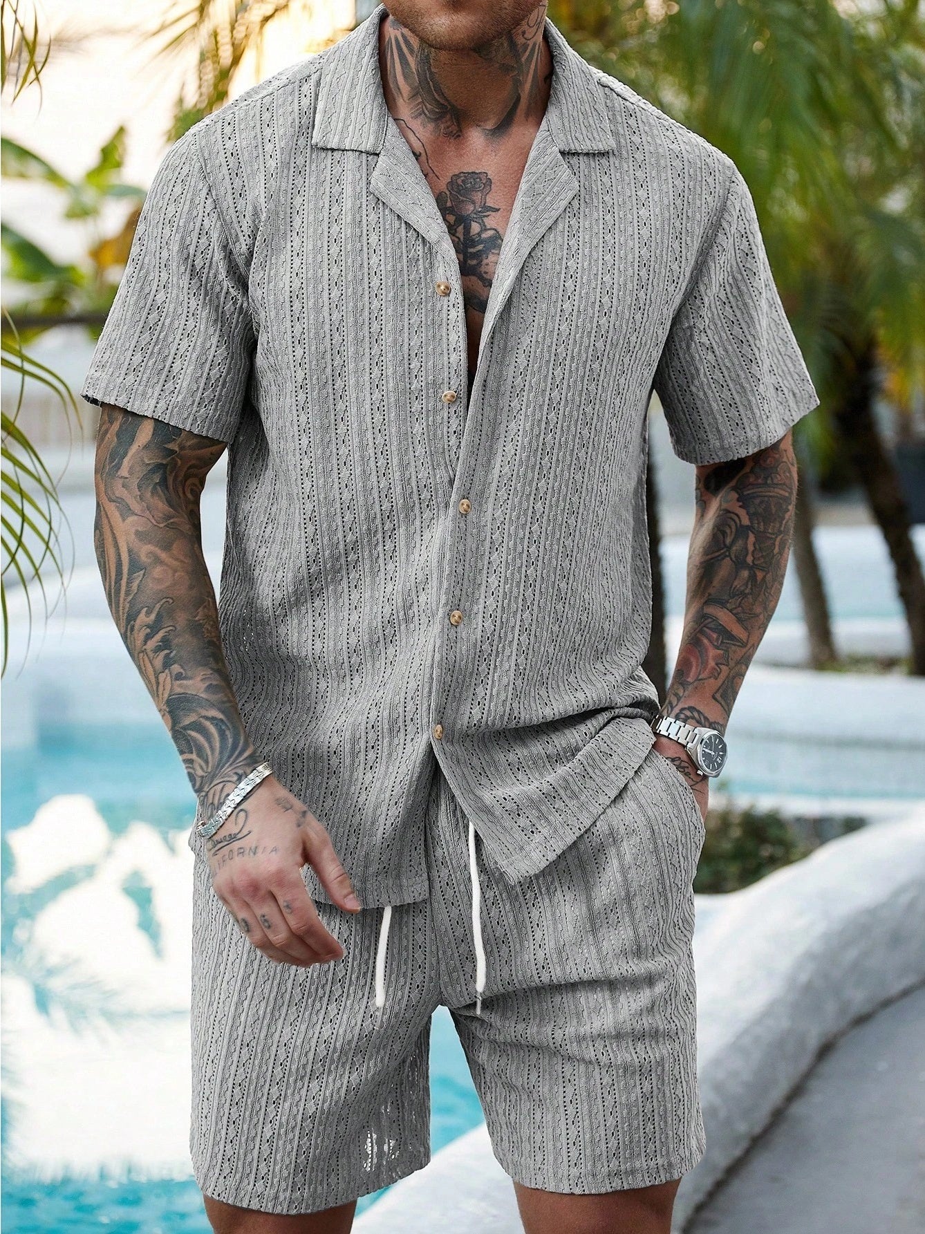 Hollow Out Breathable 2-piece Sets Set - Image 14
