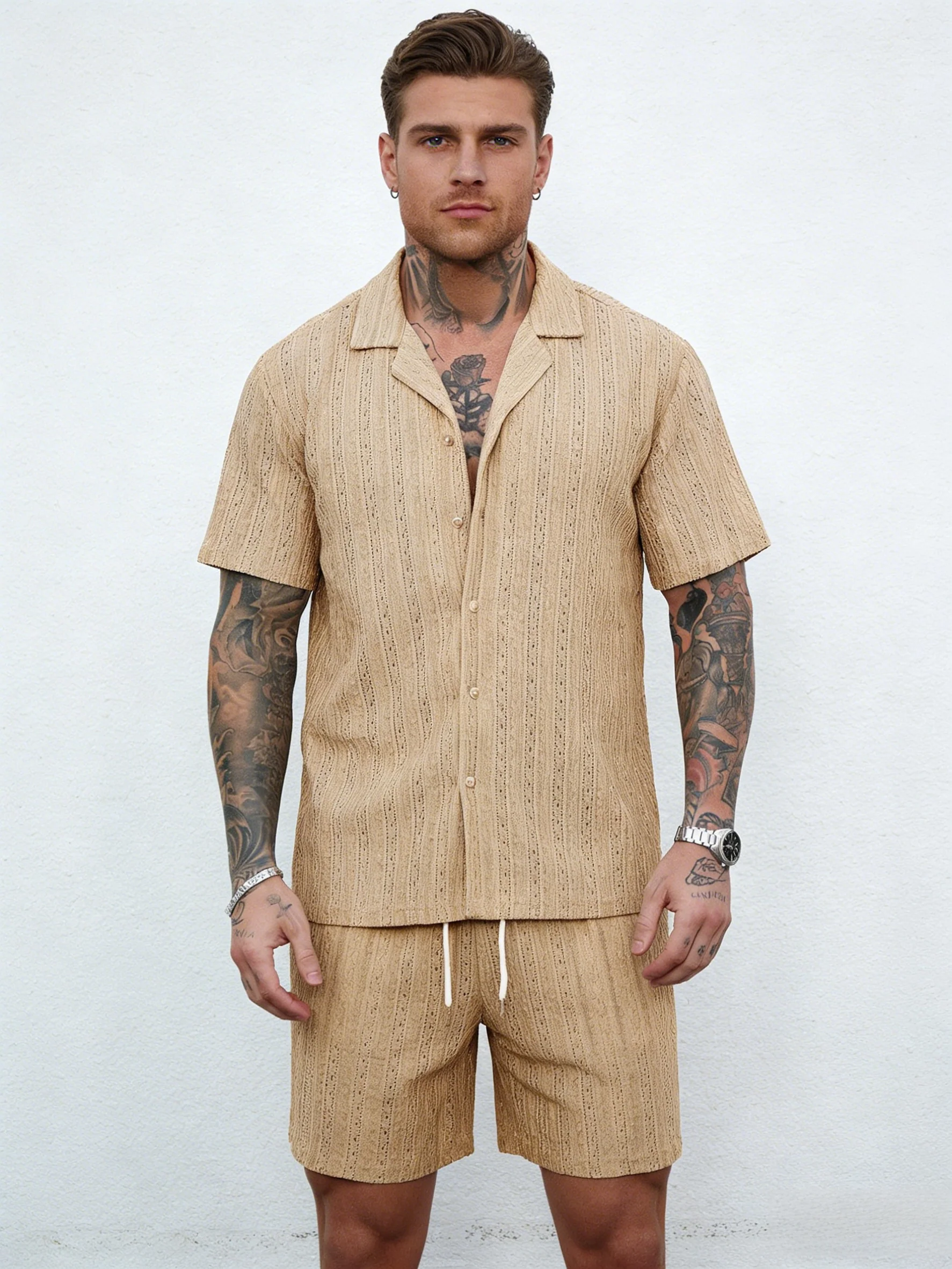 Hollow Out Breathable 2-piece Sets Set - Image 15