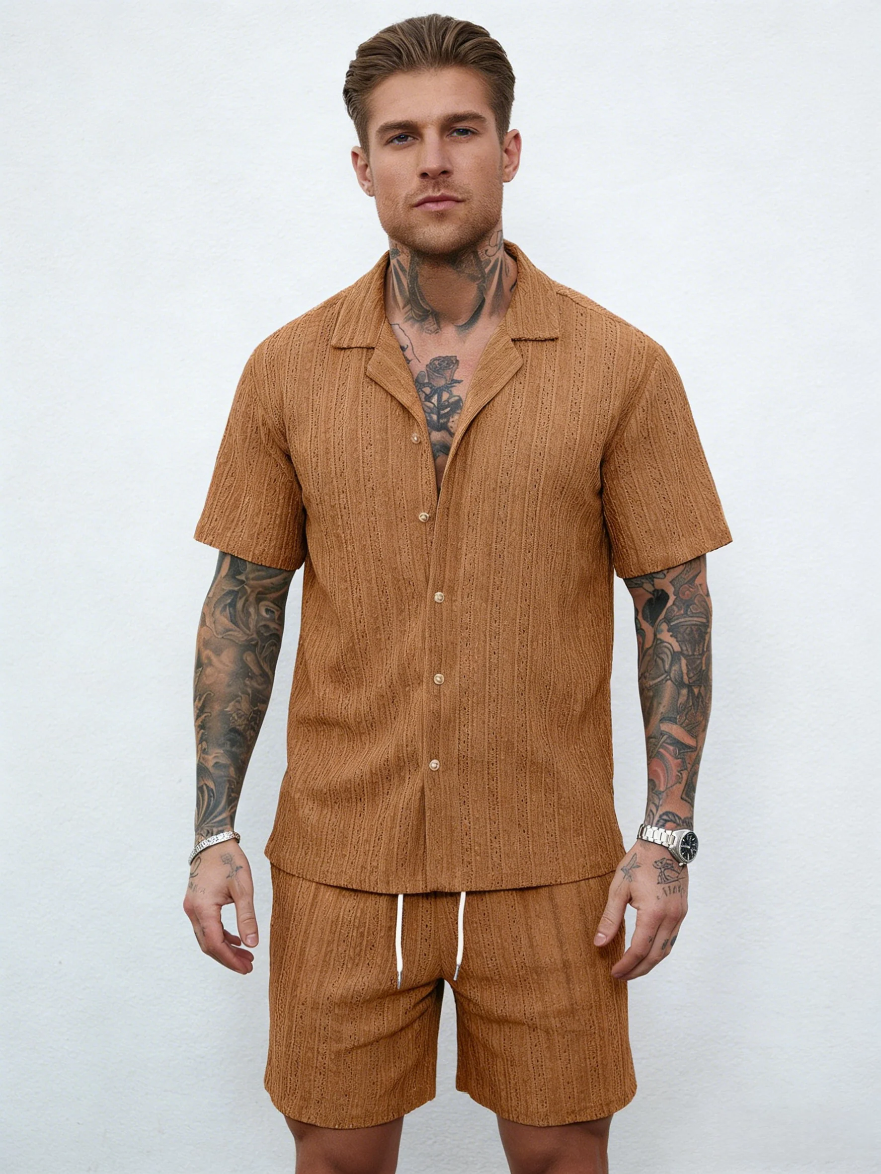 Hollow Out Breathable 2-piece Sets Set - Image 17